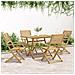 Sedie Giardino Pieghevoli 4pz 54,5x61,5x86,5 Cm Massello Acacia - Foto miniatura 2