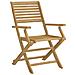 Sedie Giardino Pieghevoli 4pz 54,5x61,5x86,5 Cm Massello Acacia - Foto miniatura 7