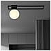 Lampada A Soffitto Imago - Nero, Bianco - Acciaio Verniciato A Polvere, Vetro - 50x21x18 Cm - Foto miniatura 5