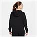 Felpa Con Cappuccio Fleece Cw6957-010 Donna Taglia Xl Colore Nero - Foto miniatura 5