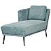Chaise Longue Versione Destra Artheze Tessuto Blu - Foto miniatura 3