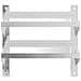 Mensola a Muro 2 Ripiani 50x23,5x48cm Argento in Acciaio Inox - Foto miniatura 6