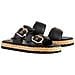 Elsa Slippers Ciabatte Pelle Scarpe Donna Nero Eu 36, 3-100720 0100 - Foto miniatura 2