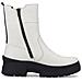 White Casual Closed Booties Stivaletti Pelle Scarpe Donna Bianco Eu 38, W0380-80 - Foto miniatura 3