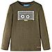 Maglietta per Bambini Maniche Lunghe Cachi Mélange 104 - Foto miniatura 1