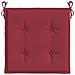 Cuscini Per Sedia 4 Pz Rosso Vino 50x50x4 Cm In Tessuto Oxford - Foto miniatura 5