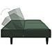 Divano Letto A 2 Posti Verde Scuro In Velluto - Foto miniatura 6