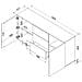 2D3S Cassettiera ALMA 180x41,5xH90 cashmere - Foto miniatura 2