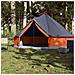 Tenda Familiare Tipi 6 Persone Grigia e Arancione Impermeabile - Foto miniatura 2