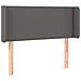 Testiera a LED Grigio 93x16x78/88 cm in Similpelle - Foto miniatura 3