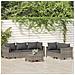 Set Divani da Giardino 6 pz con Cuscini in Polyrattan Grigio - Foto miniatura 2