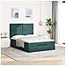 Struttura Letto Pouf con Materassi 140x200 cm in Velluto - Foto miniatura 3