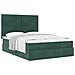 Struttura Letto Pouf con Materassi 140x200 cm in Velluto - Foto miniatura 5