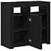 Mobile con luci LED Rovere Nero 80x35x75 cm in legno ingegnerizzato - Foto miniatura 5
