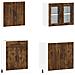 Set Mobili da Cucina 4 pz Kalmar Rovere Fumo Legno Multistrato - Foto miniatura 4