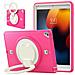 Custodia Per Ipad 9/8 10.2” Con Supporto E Tracolla Rosa - Foto miniatura 1