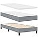 Letto box spring con materasso Grigio chiaro 100 x 200 cm - Foto miniatura 1