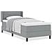Letto box spring con materasso Grigio chiaro 100 x 200 cm - Foto miniatura 4