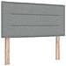 Letto box spring con materasso Grigio chiaro 100 x 200 cm - Foto miniatura 6