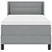 Letto box spring con materasso Grigio chiaro 100 x 200 cm - Foto miniatura 8