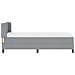 Letto box spring con materasso Grigio chiaro 100 x 200 cm - Foto miniatura 9