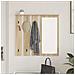Appendiabiti a muro con specchio rovere sonoma 84 x 10 x 80 cm - Foto miniatura 4