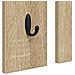 Appendiabiti a muro con specchio rovere sonoma 84 x 10 x 80 cm - Foto miniatura 9