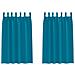 Tende con tende 2 pcs Turchese 175x140cm Poliestere - Foto miniatura 1