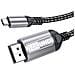 Cavo Da Type-c A Dp 2.1 Ad Alta Definizione 16k, Compatibile Con Telefoni E Computer 8k 4k, Cavo Adattatore Display Thunderbolt Grey 2 Metri - Foto miniatura 3