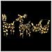 Slitta trainata da renna con 160 LED Bianco caldo Rattan - Foto miniatura 2