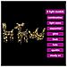 Slitta trainata da renna con 160 LED Bianco caldo Rattan - Foto miniatura 6