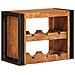 Portabottiglie 100 x 45 x 33 cm Legno di Acacia Massello - Foto miniatura 3
