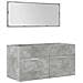 Set Mobili da Bagno 4 pz Grigio Cemento in Legno Multistrato - Foto miniatura 6