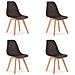 Sedia KITO - Design ergonomico senza tempo per il soggiorno x 4 - Foto miniatura 1