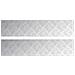 Dischi Quadrati 2 pcs Argento 90 x 20 cm Alluminio - Foto miniatura 1