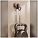 Ganci Con Ventosa Effetto Noce - Confezione Da 5, Abs, Blocco A Pressione, Montaggio Senza Fori Per Cucina Bagno Soggiorno White - Foto miniatura 3