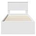 Struttura del letto Bianco 90 x 190 cm Legno multistrato - Foto miniatura 7