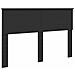 Struttura del letto Nero 160 x 200 cm Legno multistrato - Foto miniatura 6