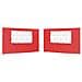 Parete per tenda da festa 2 pcs 400 x 195 cm Rosso PE e Acciaio - Foto miniatura 1