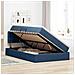 Letto con contenitore e materasso con testiera Blu 120 x 190 cm - Foto miniatura 4