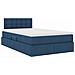 Letto con contenitore e materasso con testiera Blu 120 x 190 cm - Foto miniatura 5