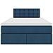Letto con contenitore e materasso con testiera Blu 120 x 190 cm - Foto miniatura 7