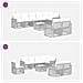 Set Divano da Giardino 9 pcs Beige e Bianco Crema polyrattan - Foto miniatura 7