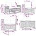 Set Divano da Giardino 9 pcs Beige e Bianco Crema polyrattan - Foto miniatura 9