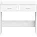 Tavolo consolle Bianco 90 x 35 x 80 cm Legno ingegnerizzato - Foto miniatura 4