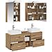 Set di mobili per il bagno 5 pcs Rovere Artigianale - Foto miniatura 3