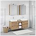 Set di mobili per il bagno 5 pcs Rovere Artigianale - Foto miniatura 4