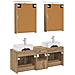 Set di mobili per il bagno 5 pcs Rovere Artigianale - Foto miniatura 8