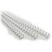scatola 100 dorsi spirale metallo 6mm argento 21 anelli ibiwire - Foto miniatura 2