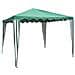 Gazebo in Acciaio con Top di copertura Verde 3 x 3 metri - Foto miniatura 3